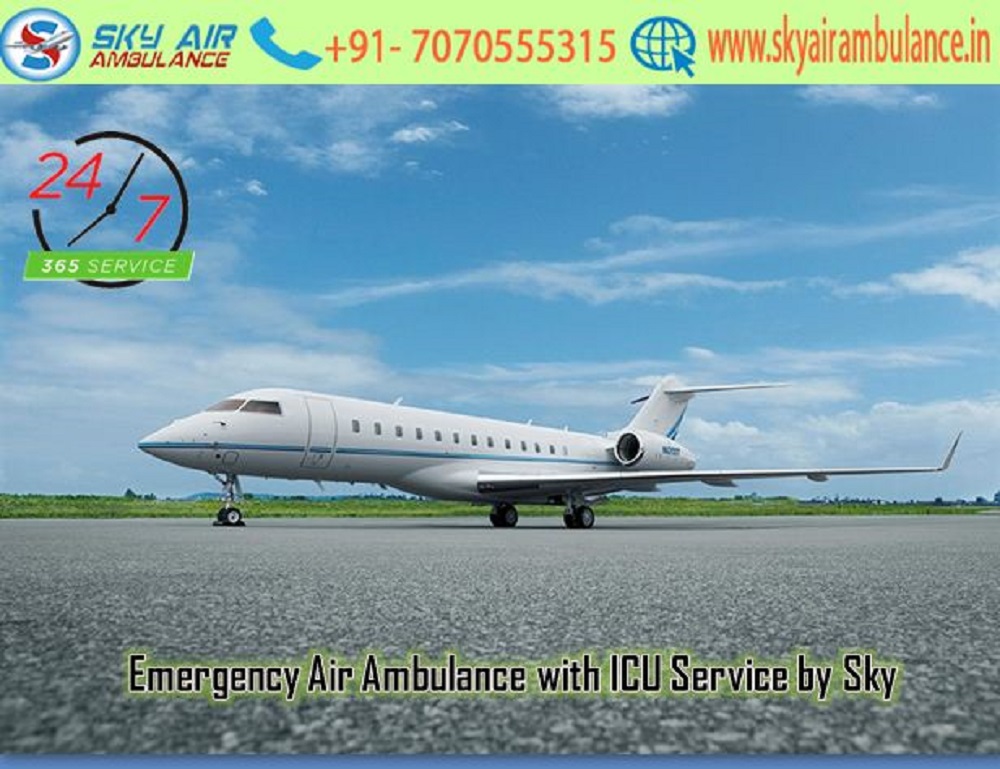 Utilize Sky Air Ambulance Service in Jamshedpur with Monitoring Tools